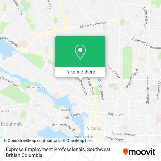 Express Employment Professionals map