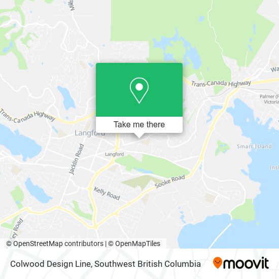 Colwood Design Line map