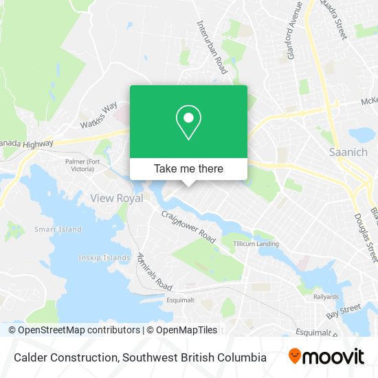 Calder Construction map