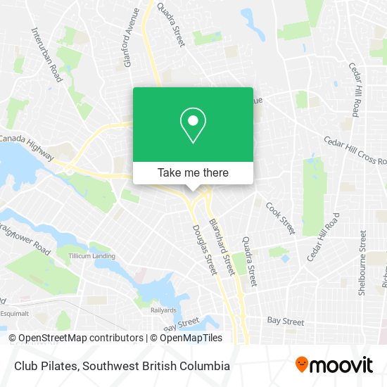 Club Pilates map