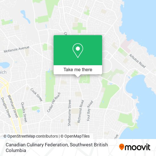 Canadian Culinary Federation map