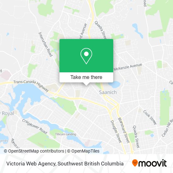 Victoria Web Agency map