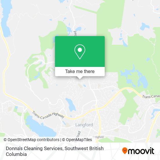 Donna's Cleaning Services map