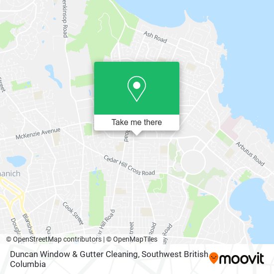 Duncan Window & Gutter Cleaning map