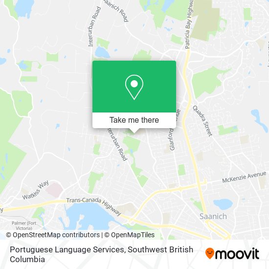 Portuguese Language Services map