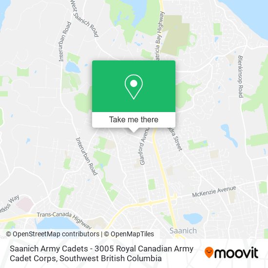 Saanich Army Cadets - 3005 Royal Canadian Army Cadet Corps map