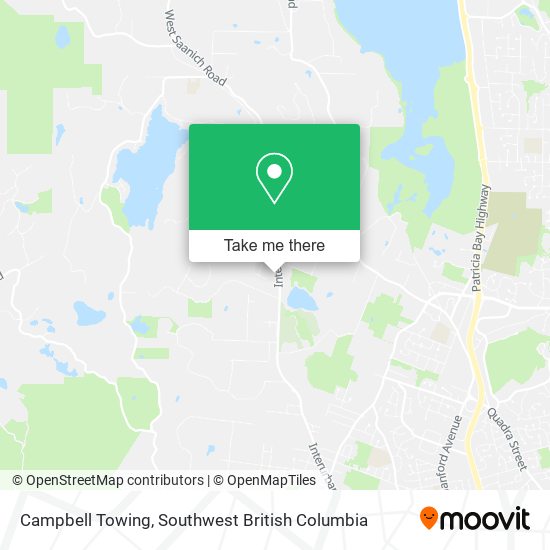 Campbell Towing map