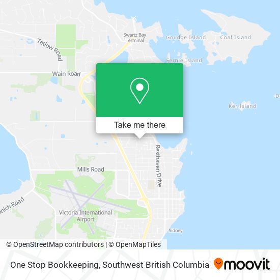 One Stop Bookkeeping map