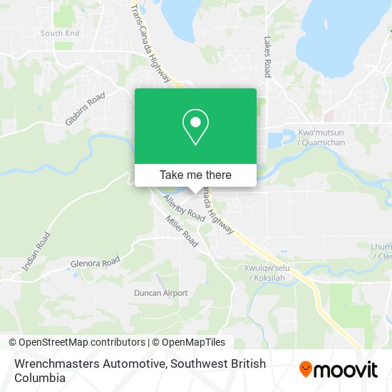 Wrenchmasters Automotive map