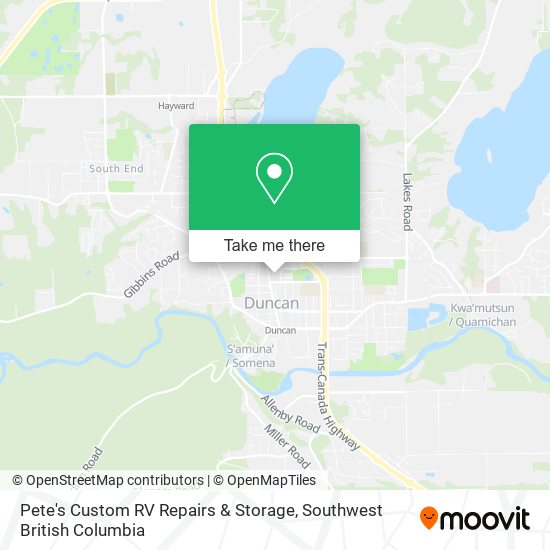 Pete's Custom RV Repairs & Storage map