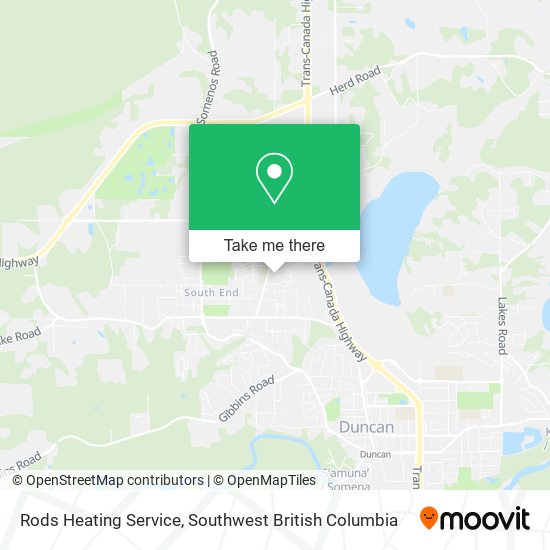 Rods Heating Service map