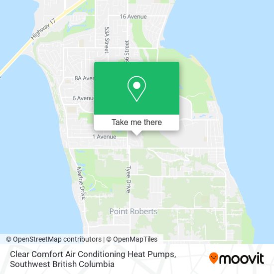 Clear Comfort Air Conditioning Heat Pumps map