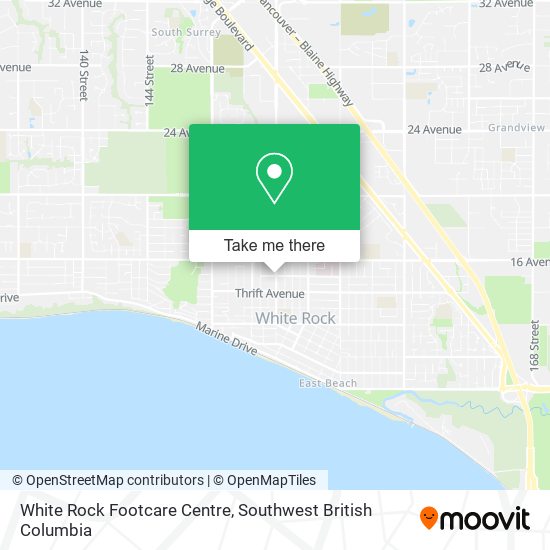 White Rock Footcare Centre plan