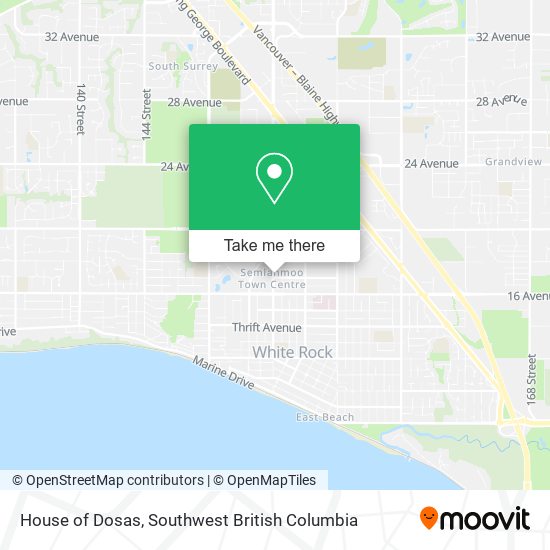 House of Dosas map