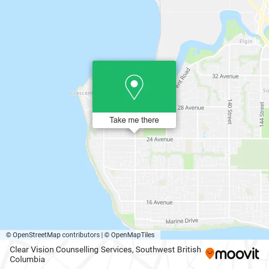 Clear Vision Counselling Services map