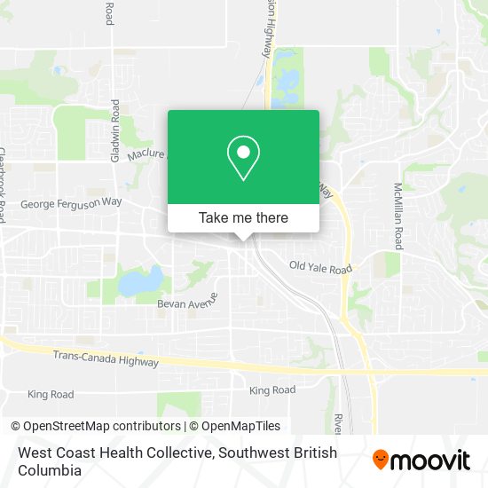 West Coast Health Collective map
