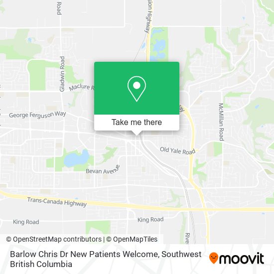 Barlow Chris Dr New Patients Welcome map