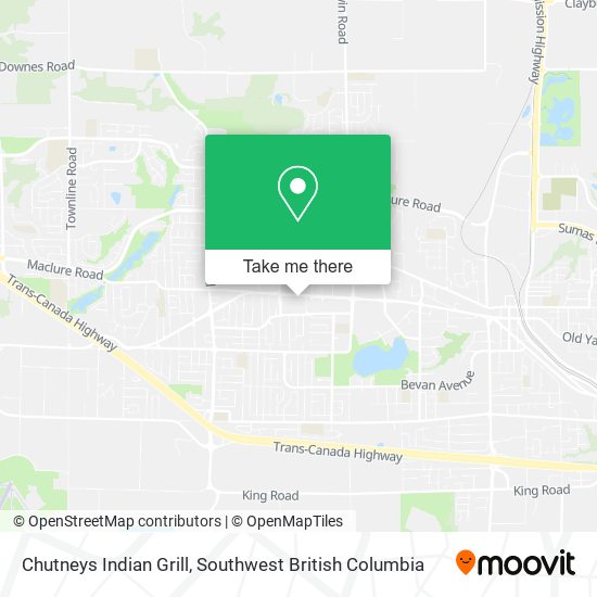 Chutneys Indian Grill map
