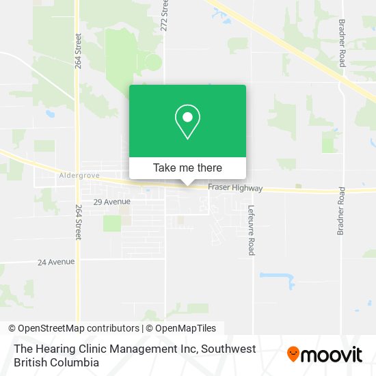 The Hearing Clinic Management Inc map