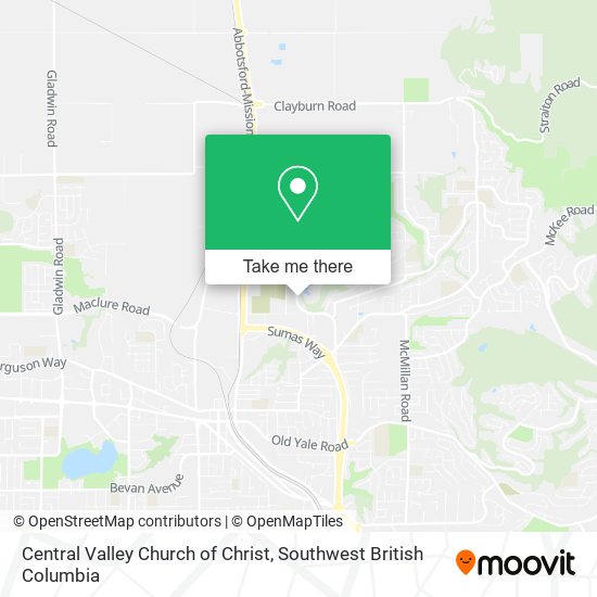 Central Valley Church of Christ map