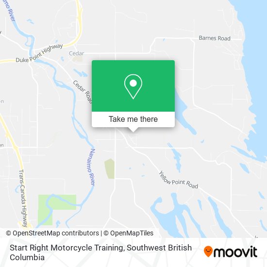 Start Right Motorcycle Training map