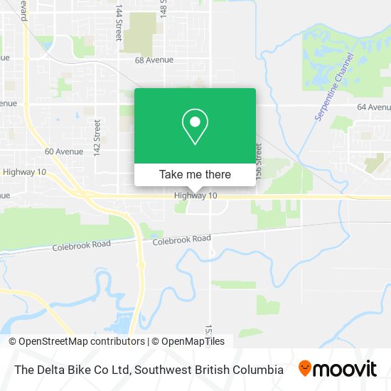 The Delta Bike Co Ltd map