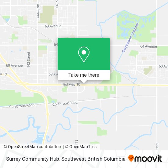 Surrey Community Hub map