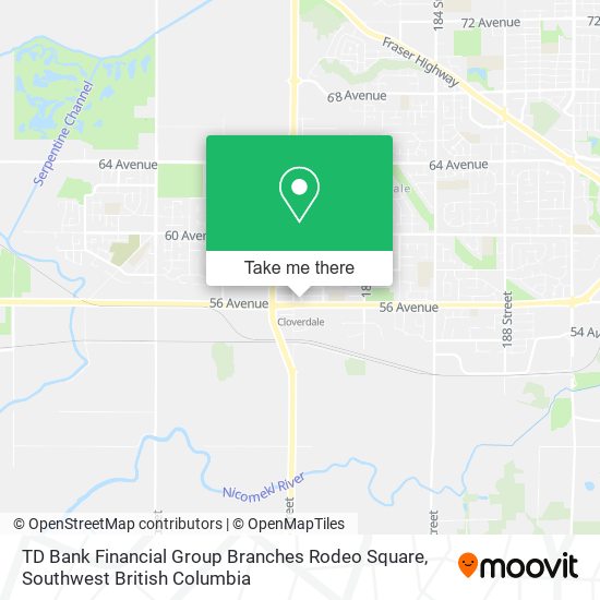 TD Bank Financial Group Branches Rodeo Square plan