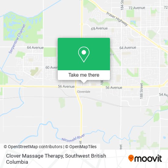 Clover Massage Therapy map