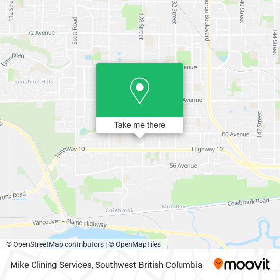 Mike Clining Services map