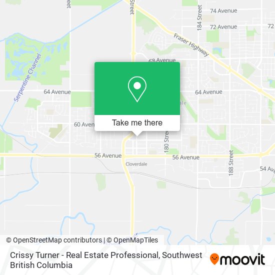 Crissy Turner - Real Estate Professional map