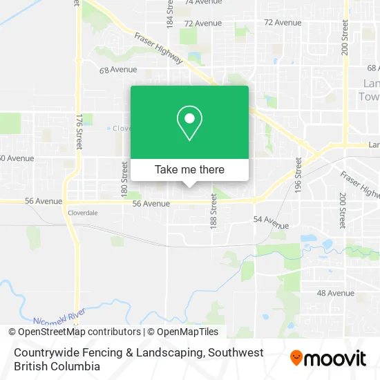 Countrywide Fencing & Landscaping map