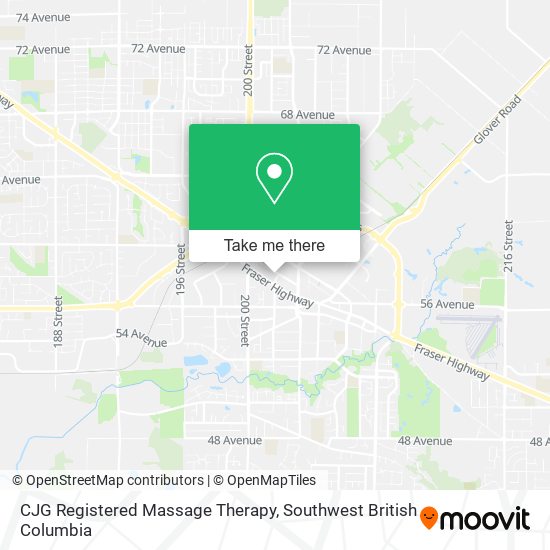 CJG Registered Massage Therapy map