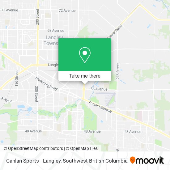 Canlan Sports - Langley map