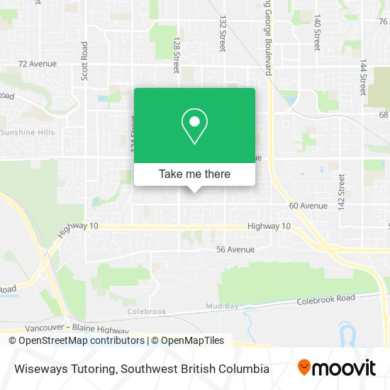 Wiseways Tutoring map