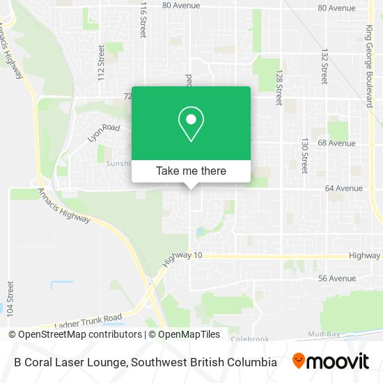 B Coral Laser Lounge map