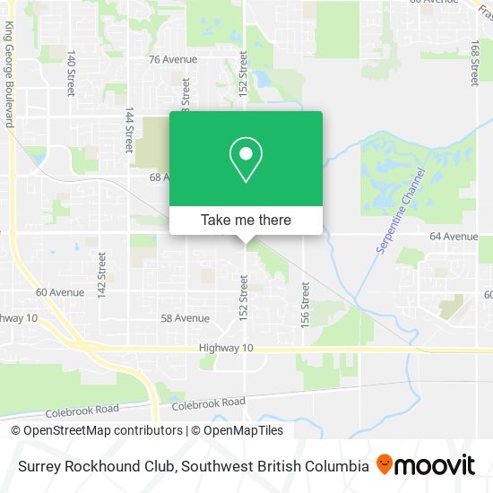 Surrey Rockhound Club map