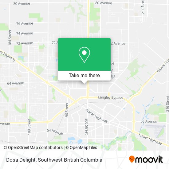 Dosa Delight map