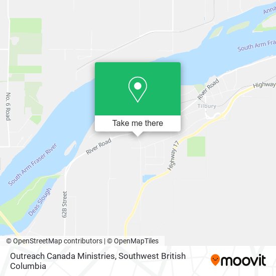 Outreach Canada Ministries map