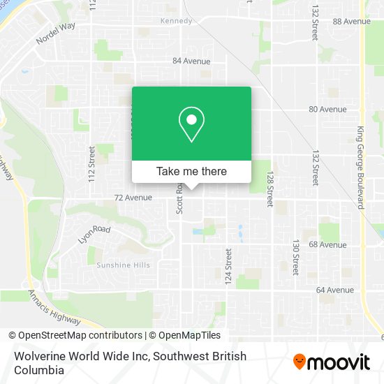 Wolverine World Wide Inc map