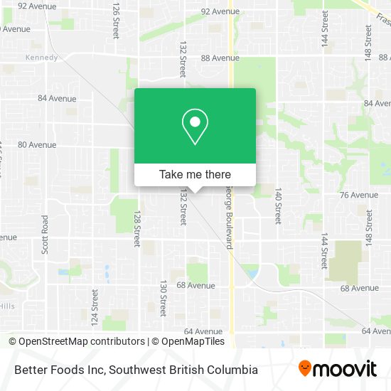 Better Foods Inc map