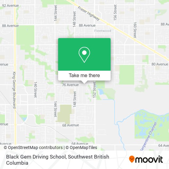 Black Gem Driving School map