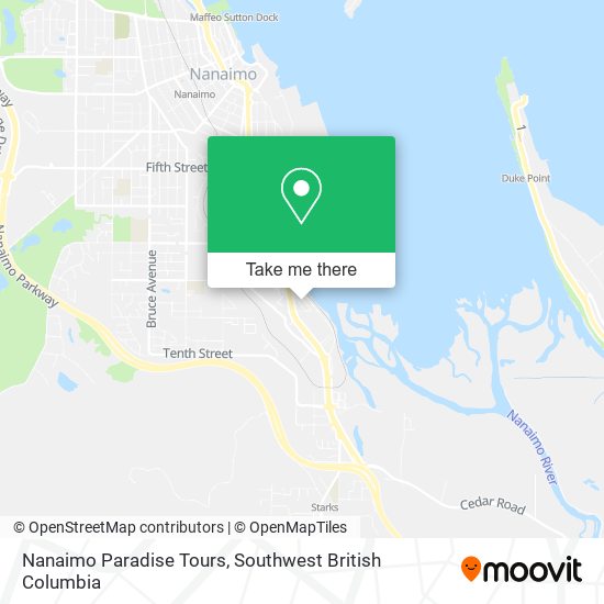 Nanaimo Paradise Tours plan