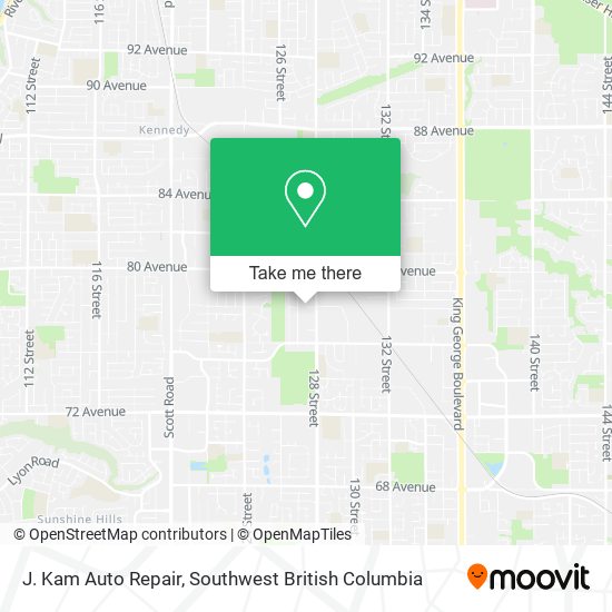 J. Kam Auto Repair map