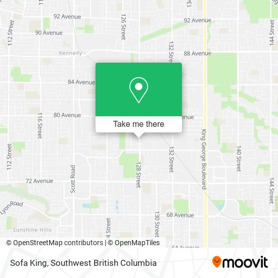 Sofa King map