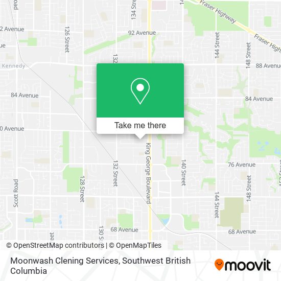 Moonwash Clening Services map