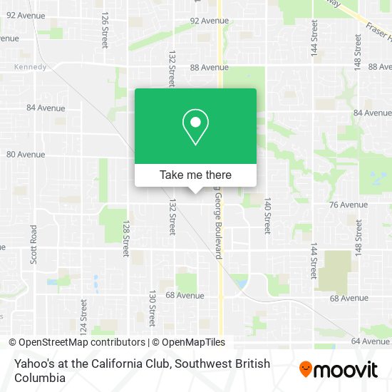 Yahoo's at the California Club map