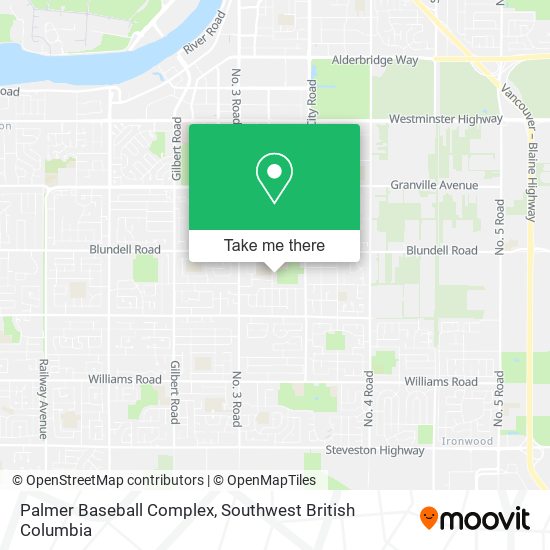 Palmer Baseball Complex map