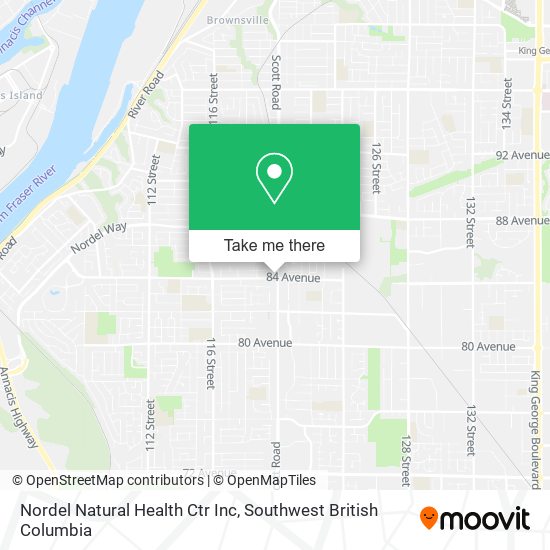 Nordel Natural Health Ctr Inc map