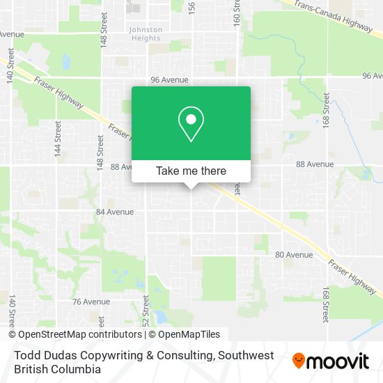 Todd Dudas Copywriting & Consulting map